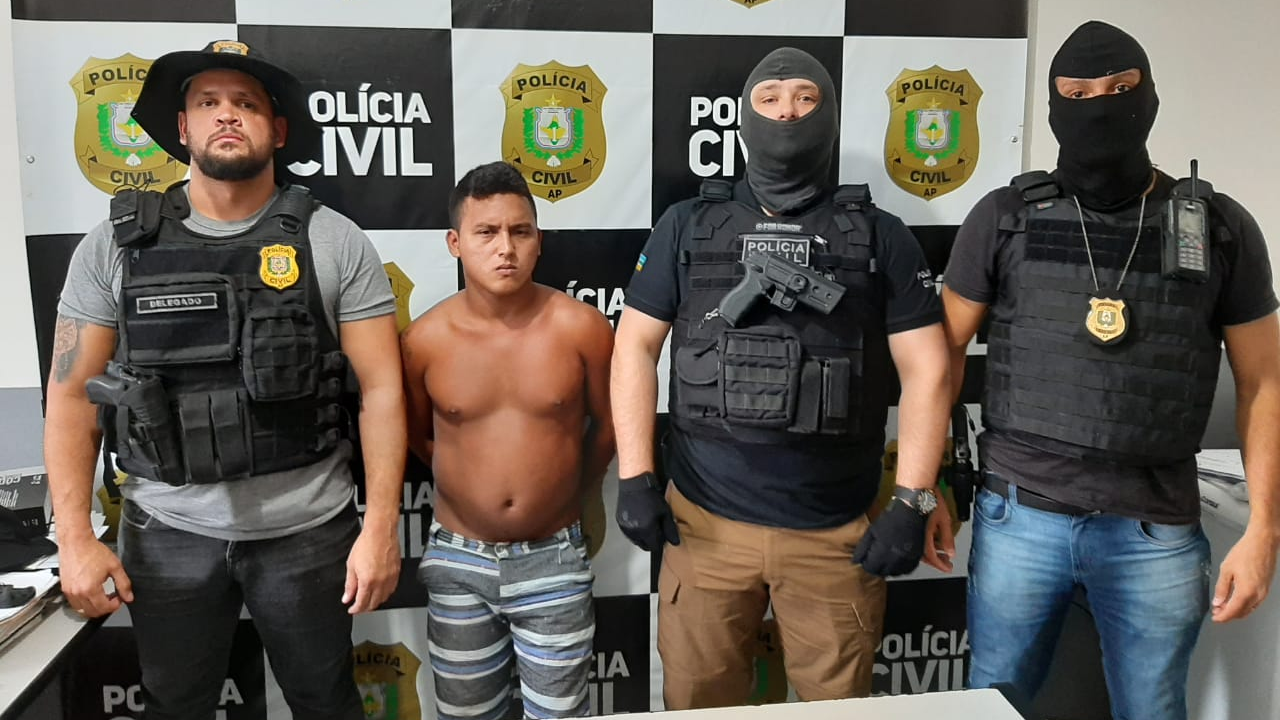 EM PEDRA BRANCA DO AMAPARI, POLÍCIA CIVIL PRENDE HOMEM QUE COMETEU HOMICÍDIO EM PORTO GRANDE